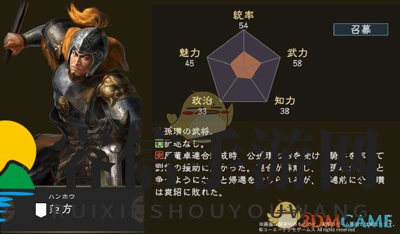 三国名将范方：揭秘五维属性与传奇故事