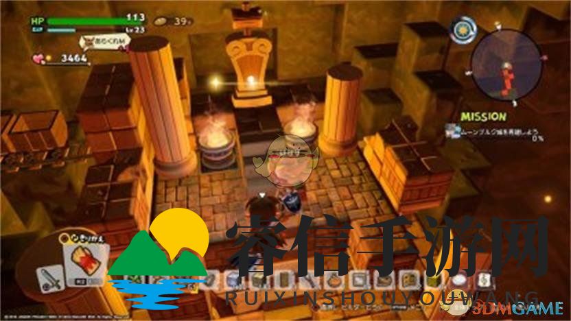 《勇者斗恶龙：建造者2》欧卡穆尔岛熔岩地带的深处谜题解法分享