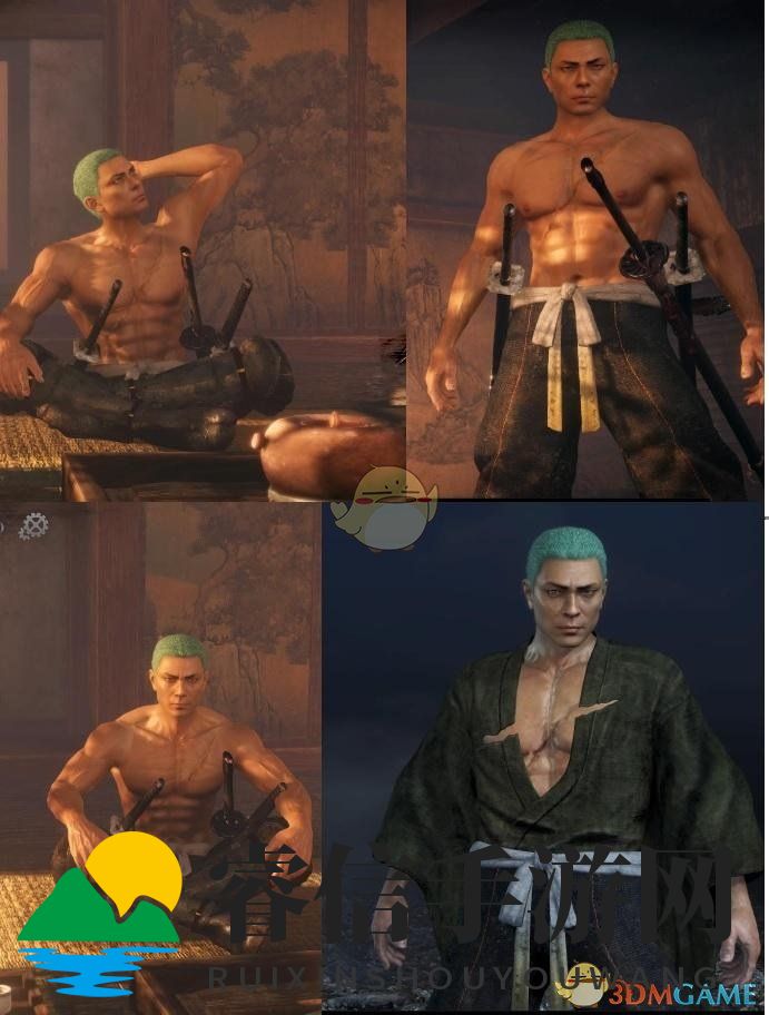 《海贼王》索隆英姿，《仁王2》捏脸秘籍揭晓