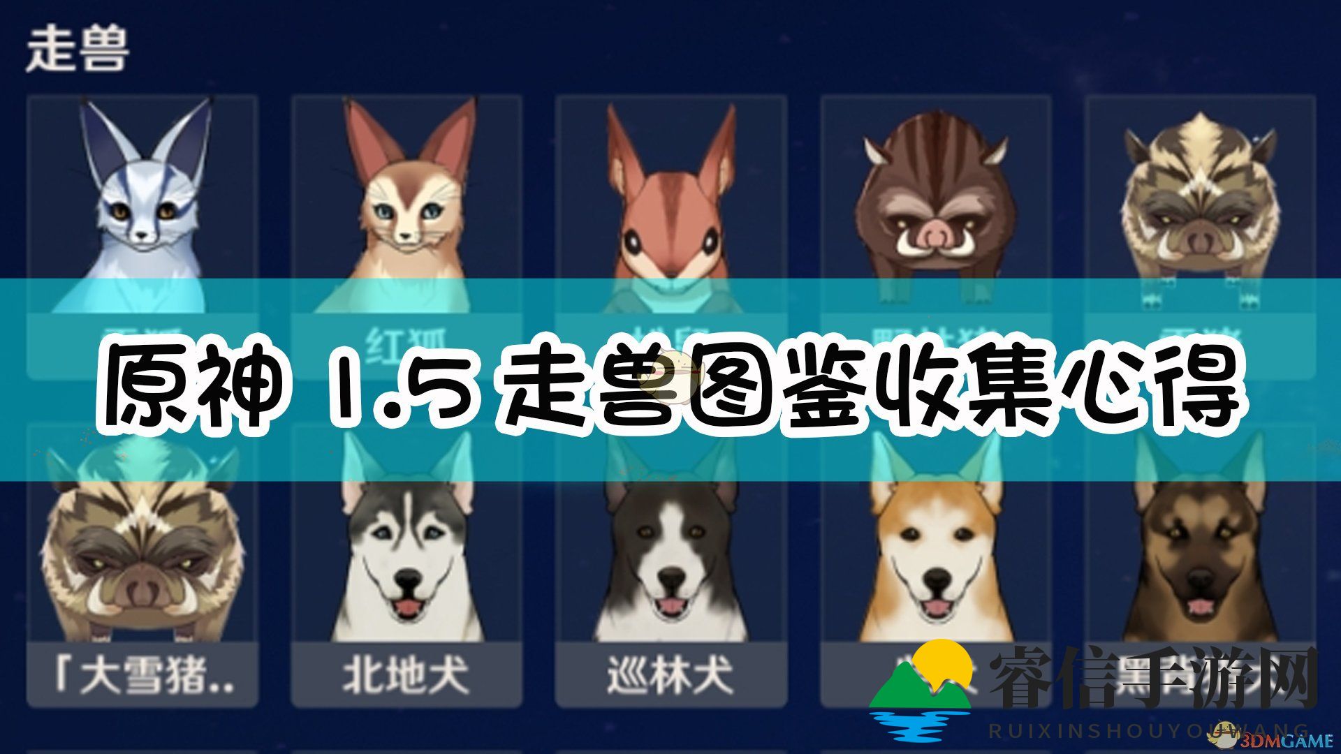 神秘提瓦特大陆，探寻《原神》新走兽图鉴！