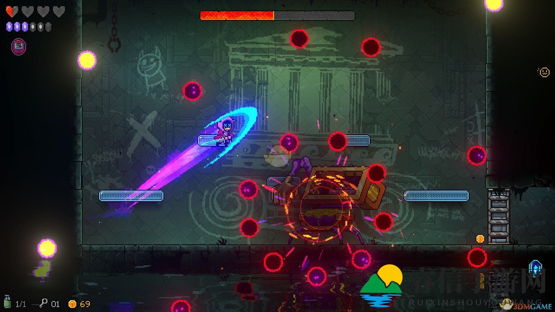 《霓虹深渊》神秘武器：护盾数量助你近战无敌