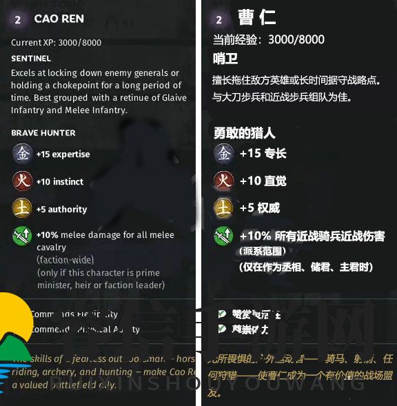 三国名将曹仁属性揭秘，战神风采引关注