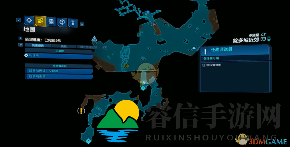 《无主之地3》6个试炼场的位置分享